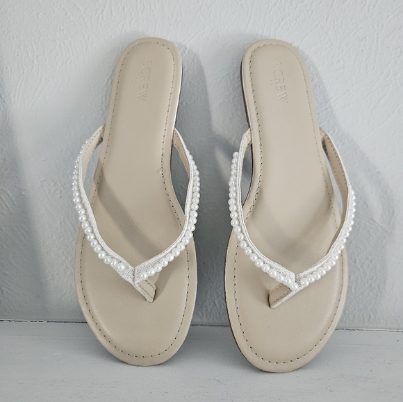 J.Crew Pearl Easy Summer Flip Flops - Picture 2 of 3